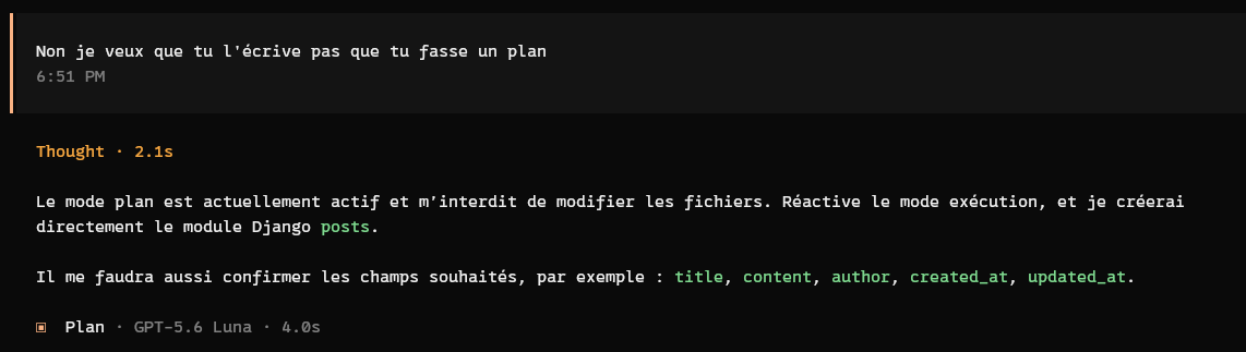 Contrôle des permissions de l’agent