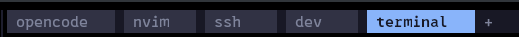 Exemple de disposition des tabs